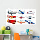 Different Plane Designs Wall Decal