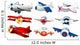 Different Plane Designs Wall Decal
