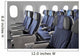 Aircraft Seats and Windows Wall Decal