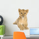Resting Lion Cub Wall Decal