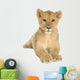 Resting Lion Cub Wall Decal