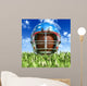American Football Helmet over Wall Decal