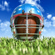 American Football Helmet over Wall Decal