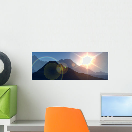 Panoramic Mountain Wall Decal Panoramic Wall Decal