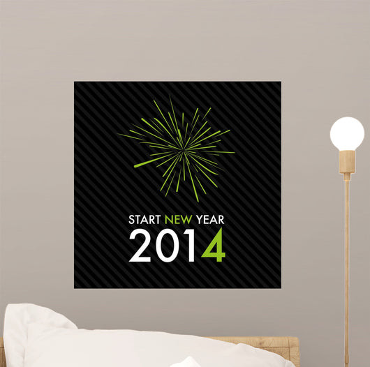 Silvester 2014 Start New Wall Decal