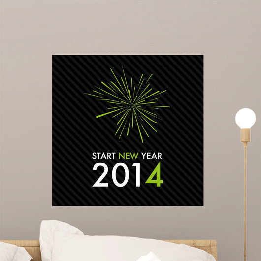 Silvester 2014 Start New Wall Decal