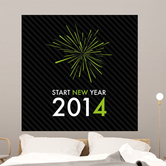 Silvester 2014 Start New Wall Decal