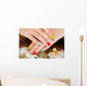 Female Nail with Petal Wall Decal