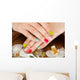 Female Nail with Petal Wall Decal
