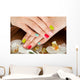 Female Nail with Petal Wall Decal