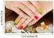 Female Nail with Petal Wall Decal