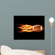 Flaming Football Wall Decal