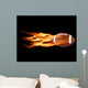 Flaming Football Wall Decal