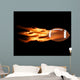 Flaming Football Wall Decal