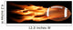 Flaming Football Wall Decal