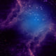 Space with Purple Clouds Wall Decal