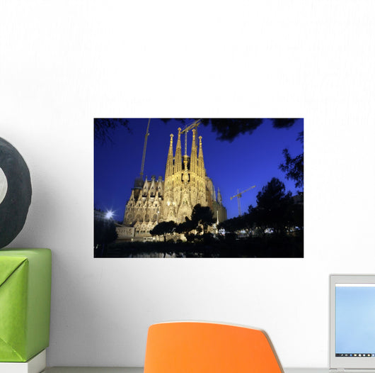 Sagrada Familia Night Dream Wall Decal