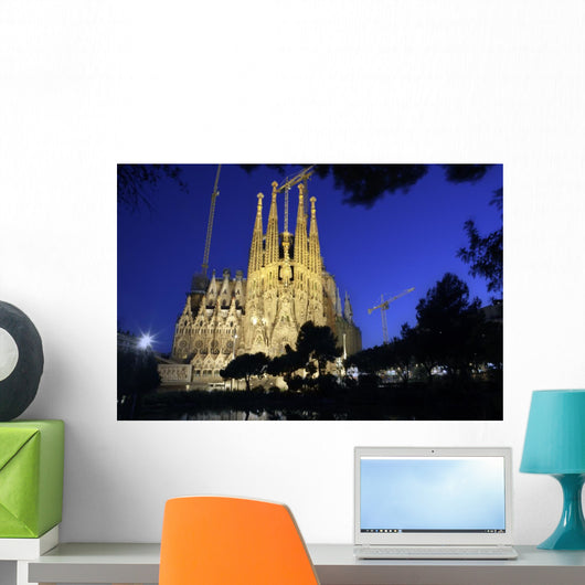 Sagrada Familia Night Dream Wall Decal