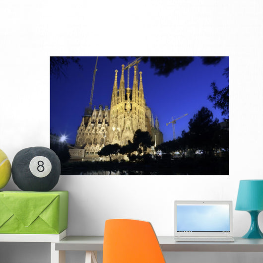Sagrada Familia Night Dream Wall Decal