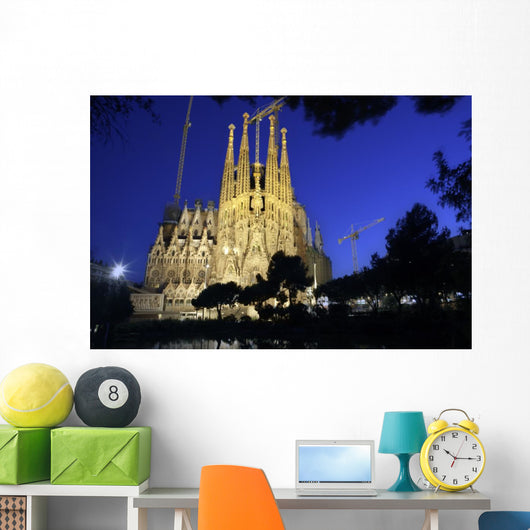 Sagrada Familia Night Dream Wall Decal