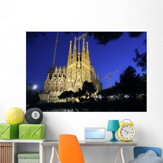 Sagrada Familia Night Dream Wall Decal