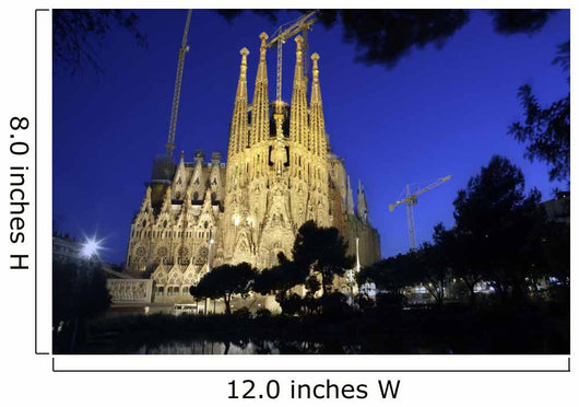Sagrada Familia Night Dream Wall Decal