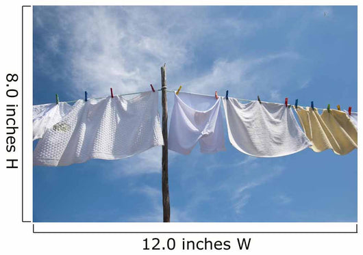 Laundry Drying Rope outside Wall Decal