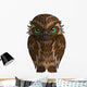 Angry Cartoon Owl Wall Decal