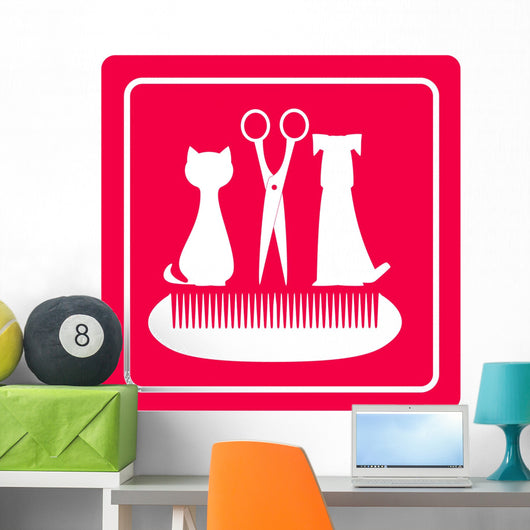 Grooming Barbershop for Pet Wall Decal