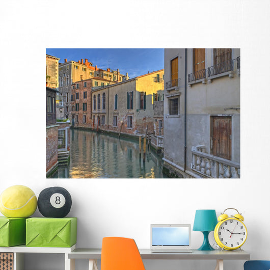 Typical Canal Venice with Wall Decal