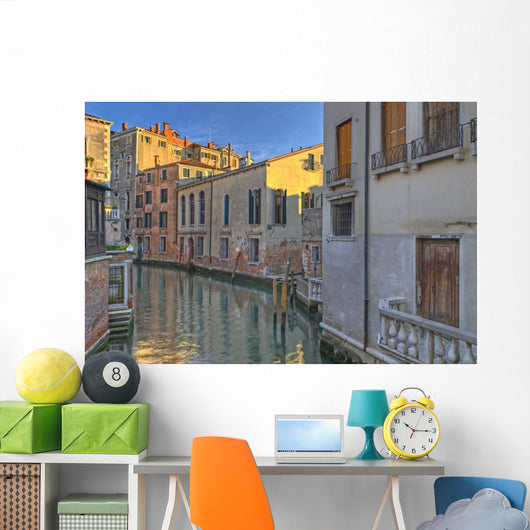 Typical Canal Venice with Wall Decal