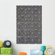 Vintage Iron Door with Wall Decal