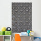 Vintage Iron Door with Wall Decal