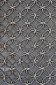 Vintage Iron Door with Wall Decal