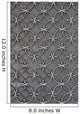 Vintage Iron Door with Wall Decal
