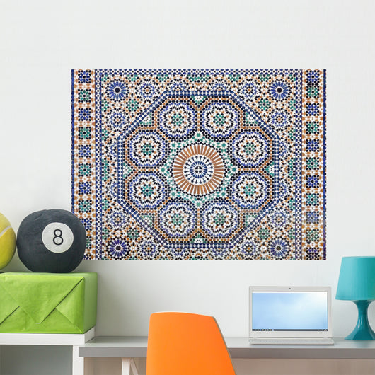 Oriental Mosaic Morocco North Wall Decal