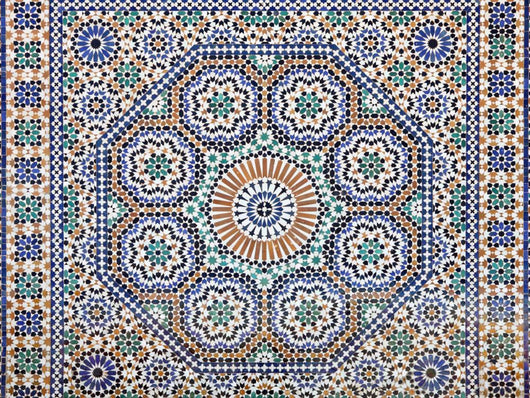 Oriental Mosaic Morocco North Wall Decal