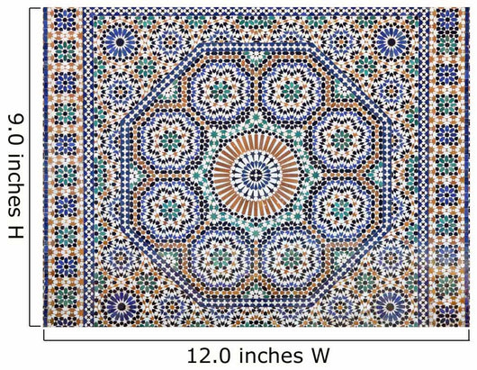 Oriental Mosaic Morocco North Wall Decal
