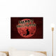 Happy Halloween Red Full Wall Decal