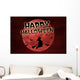 Happy Halloween Red Full Wall Decal