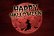 Happy Halloween Red Full Wall Decal
