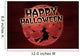Happy Halloween Red Full Wall Decal