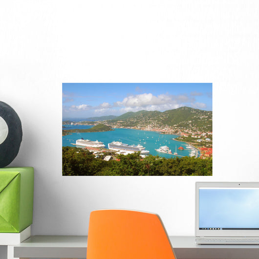 Aerial St Thomas Usvi Wall Decal
