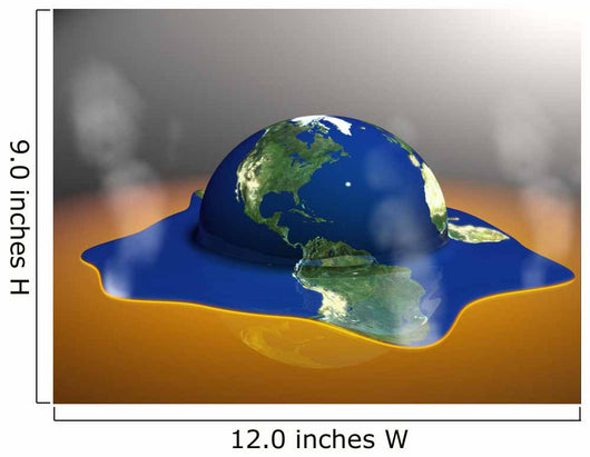 Melting Earth Global Warming Wall Decal