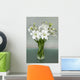Vase White Lilies Wall Decal