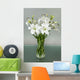 Vase White Lilies Wall Decal