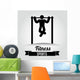 Chin-Ups Illustration Wall Decal