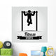 Chin-Ups Illustration Wall Decal