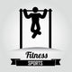 Chin-Ups Illustration Wall Decal