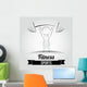 Deadlift Illustration Wall Decal